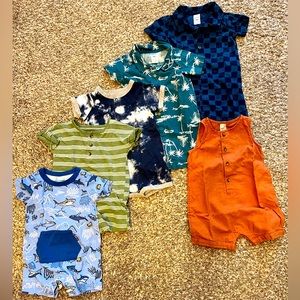 Baby boy summer rompers 😎🌞